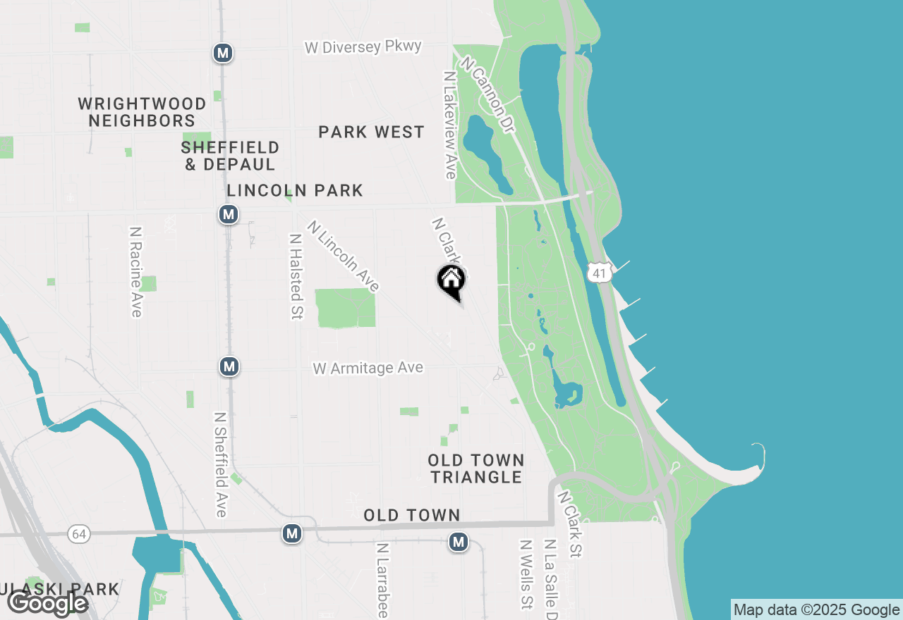 Map of 2124 N Sedgwick Street #1, Chicago, IL 60614