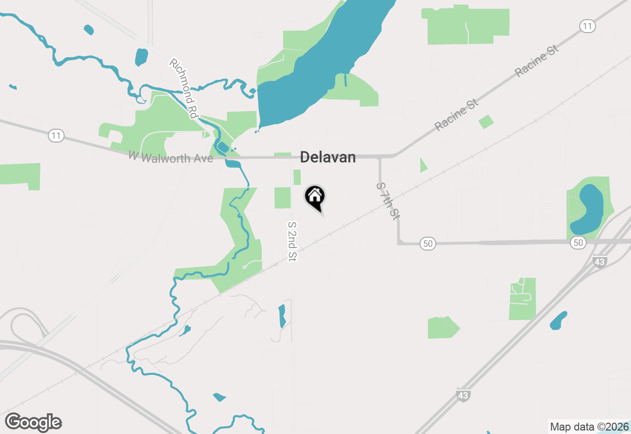 Map of 311 S Third St, Delavan, WI 53115