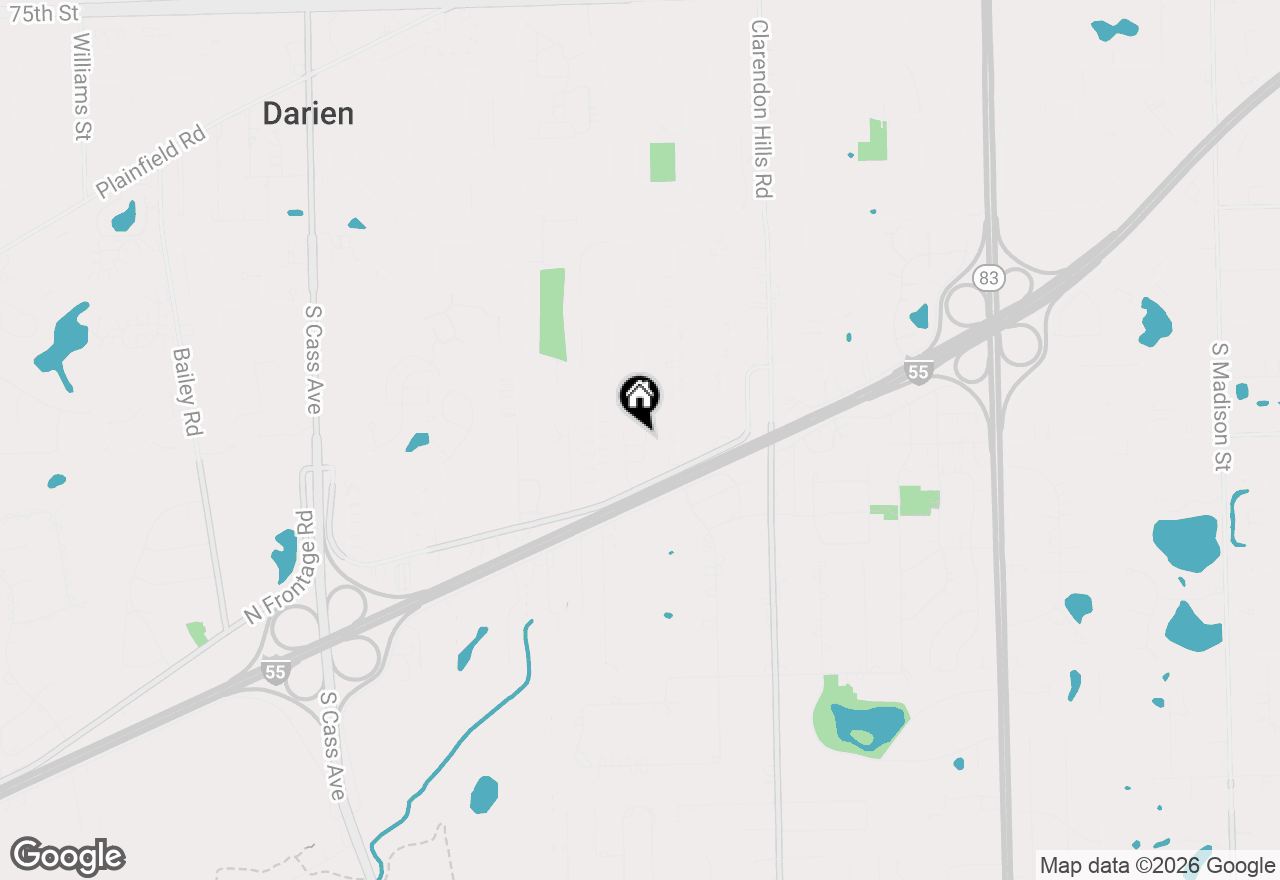 Map of 8300 Highpoint Circle #F, Darien, IL 60561