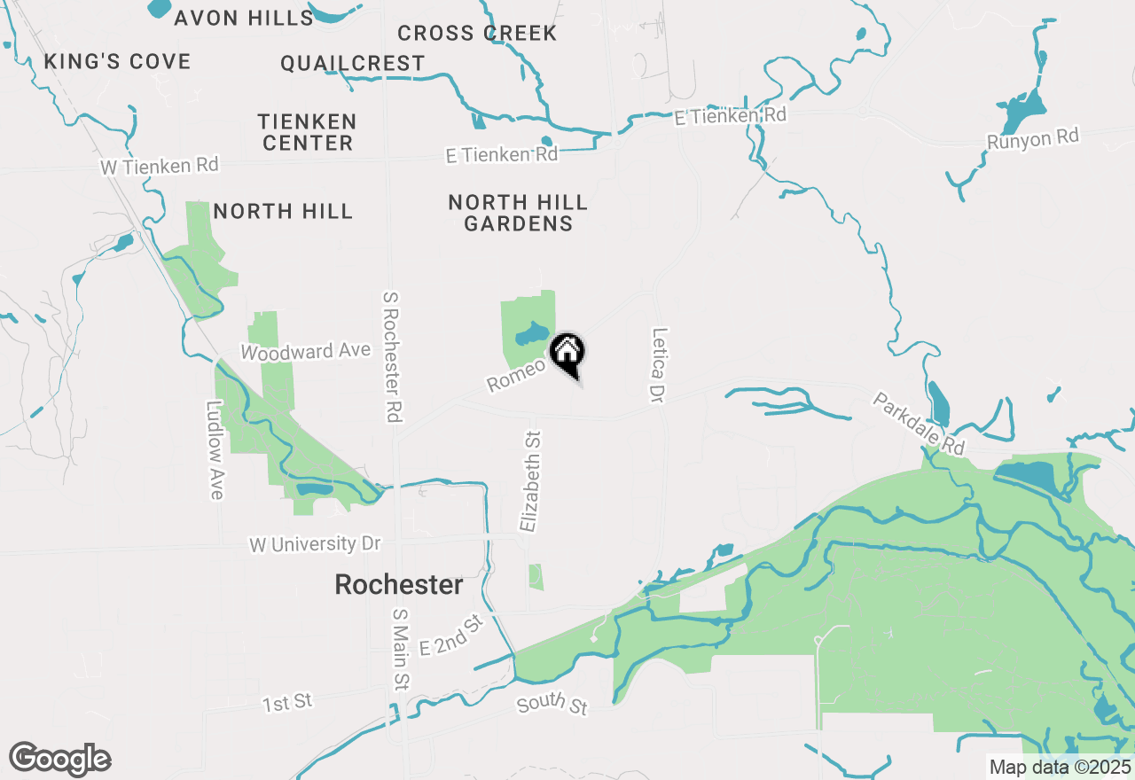 Map of 810 Plate Street, Rochester, MI 48307