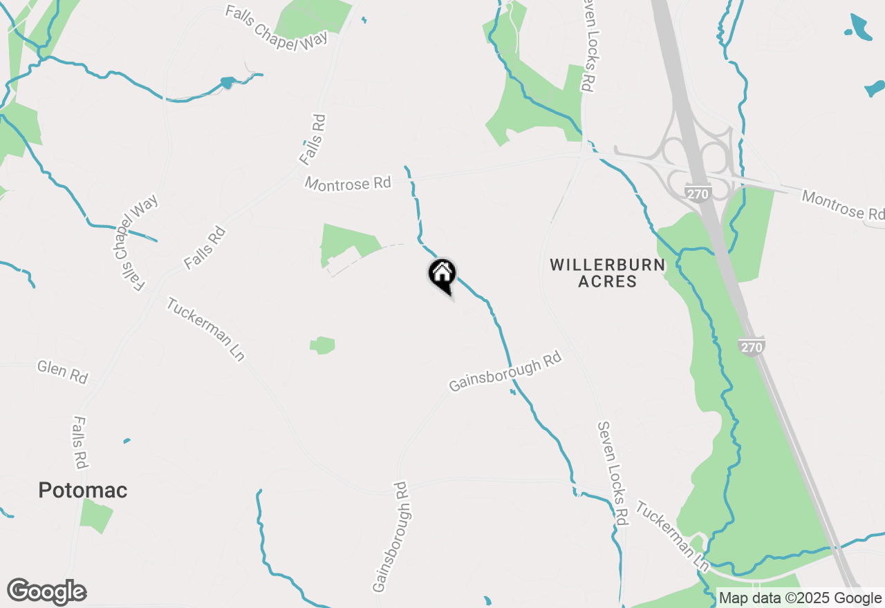 Map of 11828 Enid Drive, Potomac, MD 20854