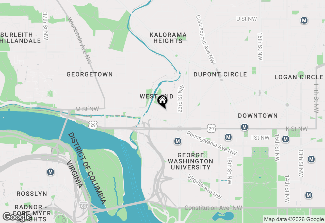 Map of 1111 25th Street Nw #512, Washington, DC 20037