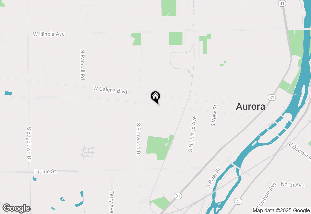 Map of (Address confidential), Aurora, Illinois 60506