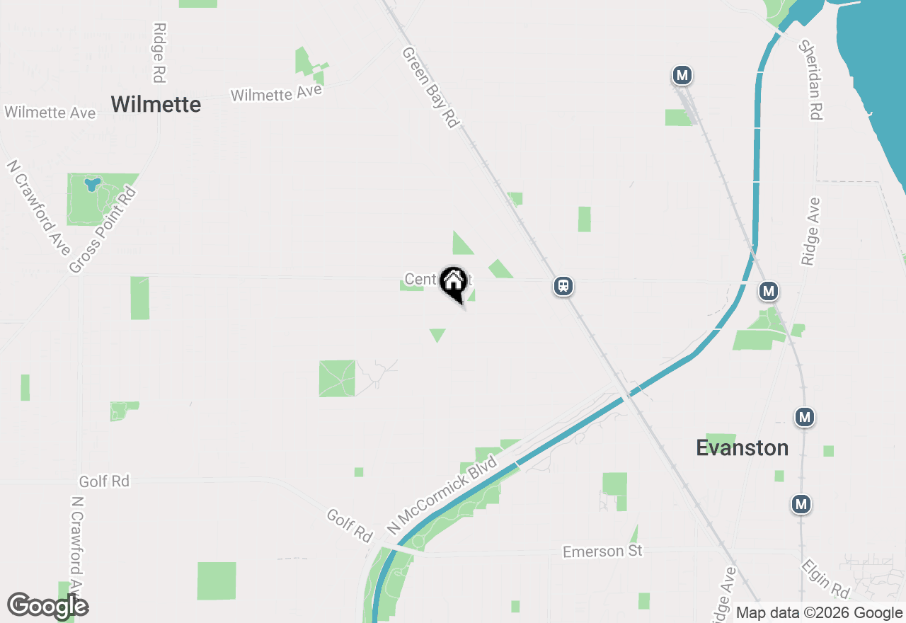 Map of 2500 Pioneer Road, Evanston, IL 60201
