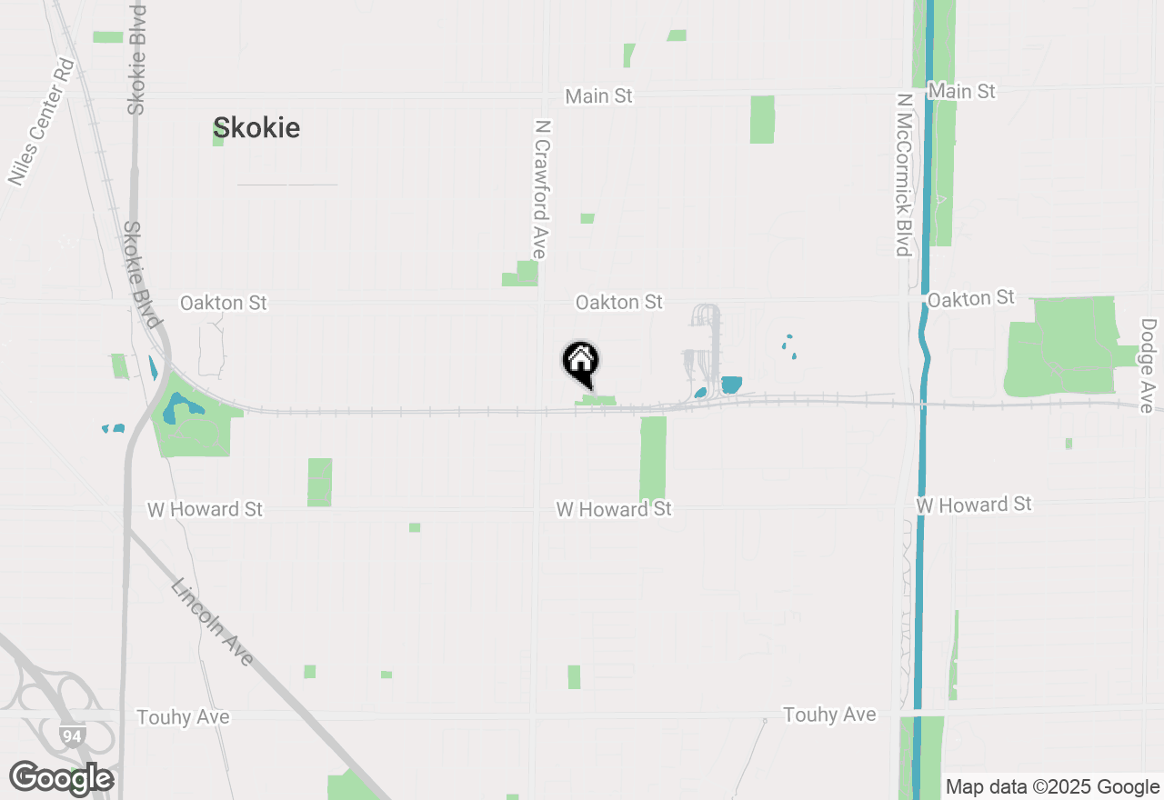 Map of (Address confidential), Skokie, Illinois 60076