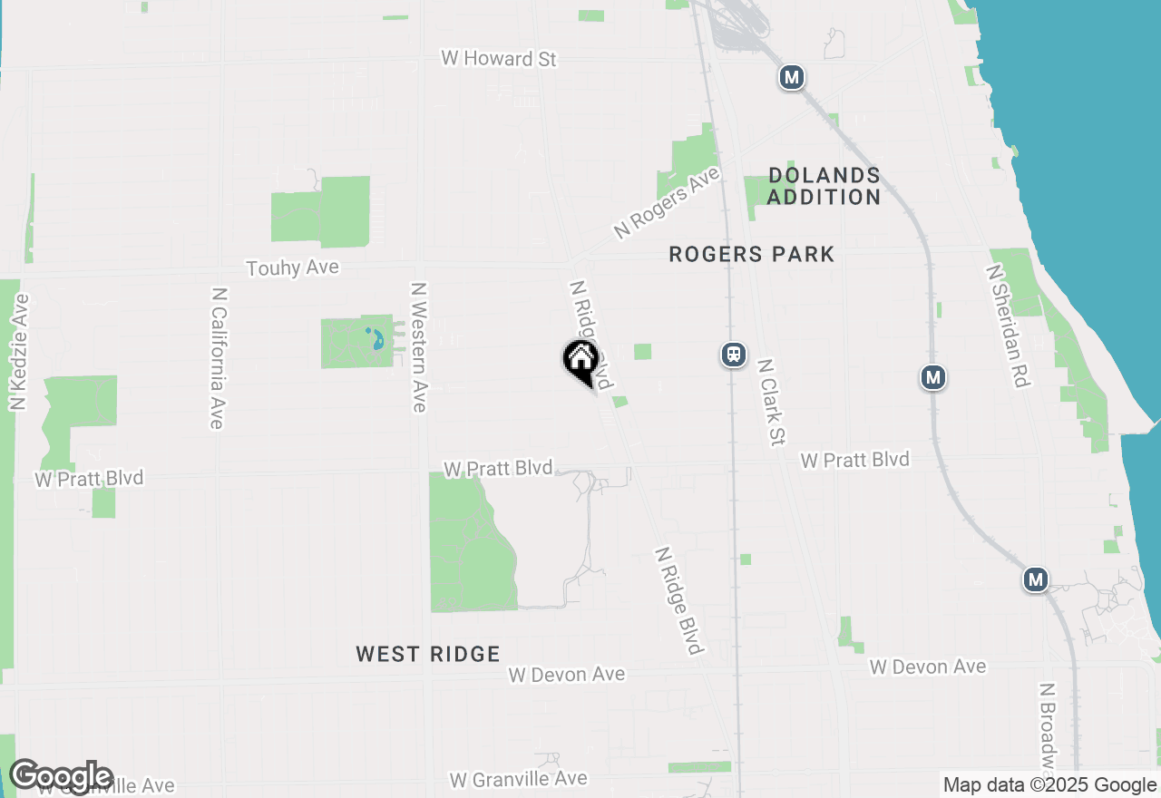 Map of 2036 W Morse Avenue #C, Chicago, IL 60645