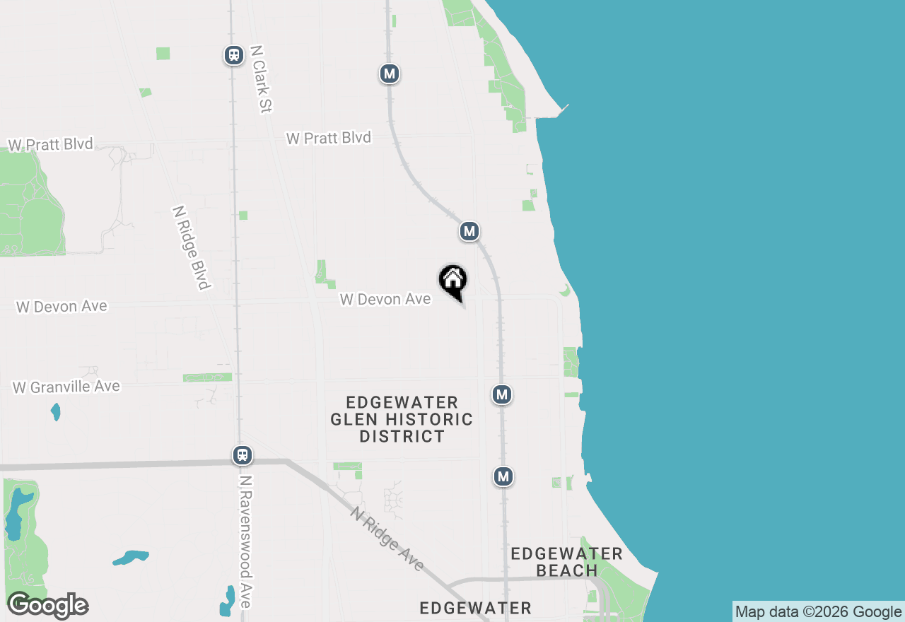 Map of 6342 N Magnolia Avenue #3N, Chicago, IL 60660