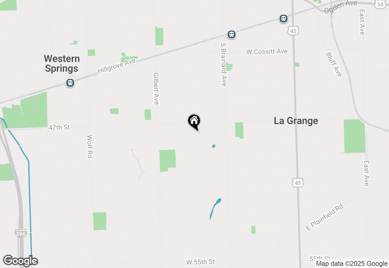Map of 530 Sunset Avenue, La Grange, IL 60525