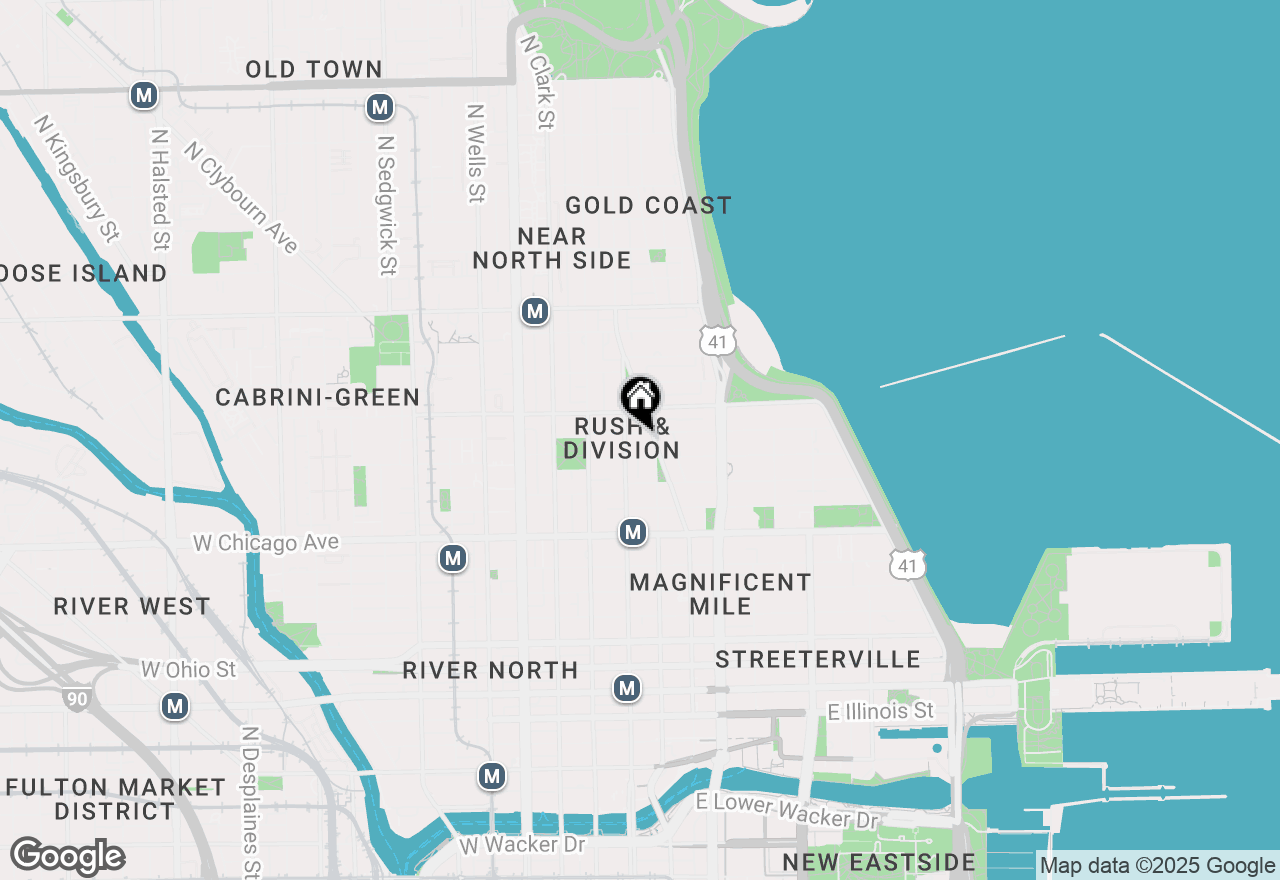 Map of 11 E Walton Street #5801, Chicago, IL 60611