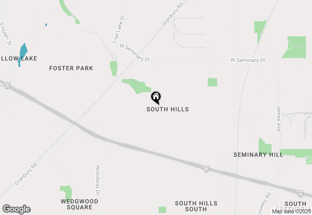 Map of 3412 Bilglade Road, Fort Worth, TX 76133