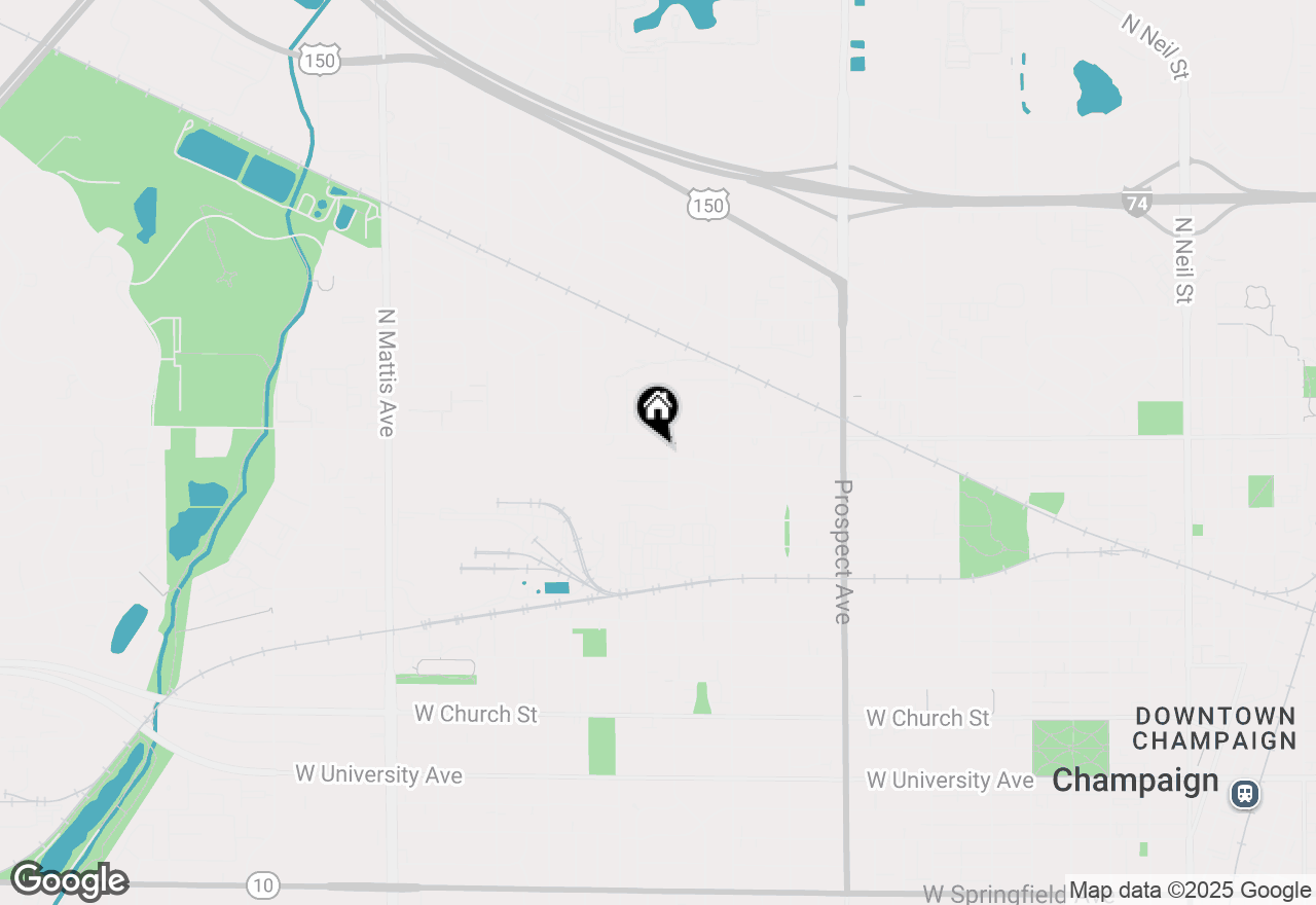 Map of 1204 W Beardsley Avenue, Champaign, IL 61821