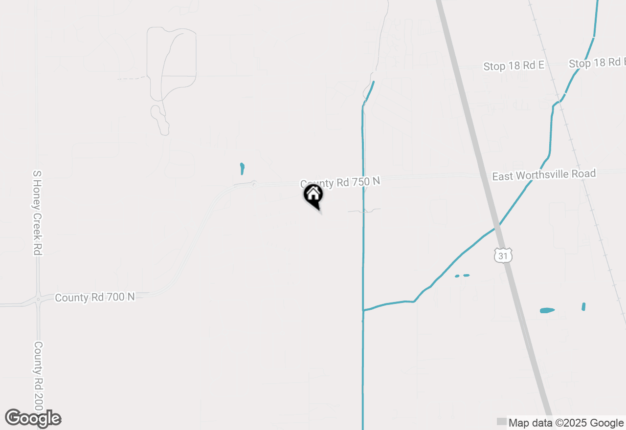 Map of 2284 Blossom Drive, Greenwood, IN 46143