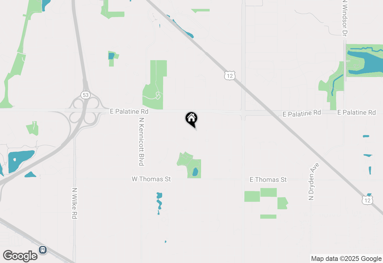 Map of 1729 N Mitchell Avenue, Arlington Heights, IL 60004