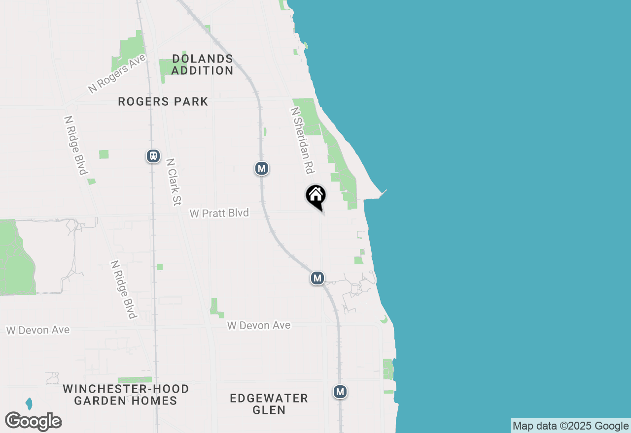 Map of 6758 N Sheridan Avenue #445, Chicago, IL 60626