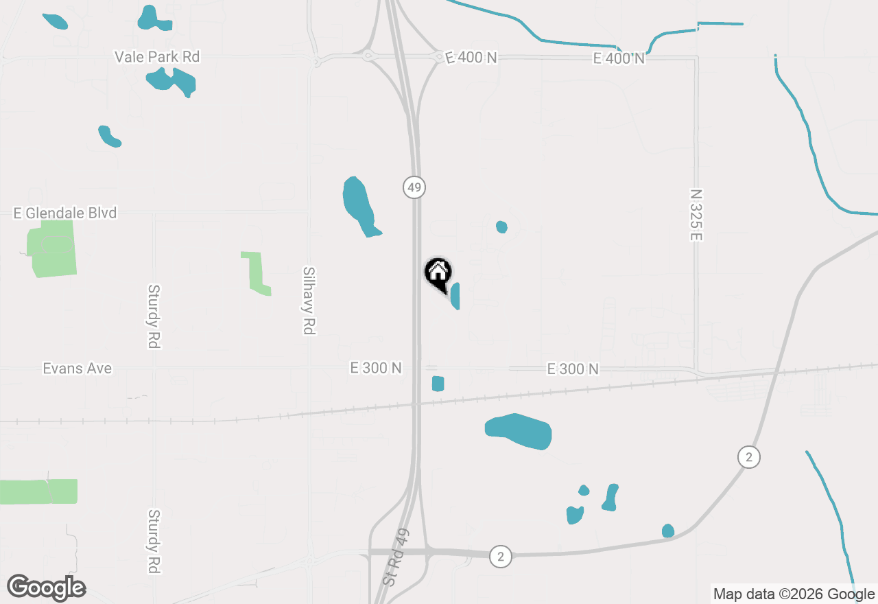 Map of 1406 Pine Creek Road, Valparaiso, IN 46383