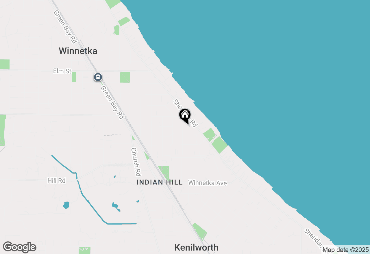 Map of 321 Woodland Avenue, Winnetka, IL 60093