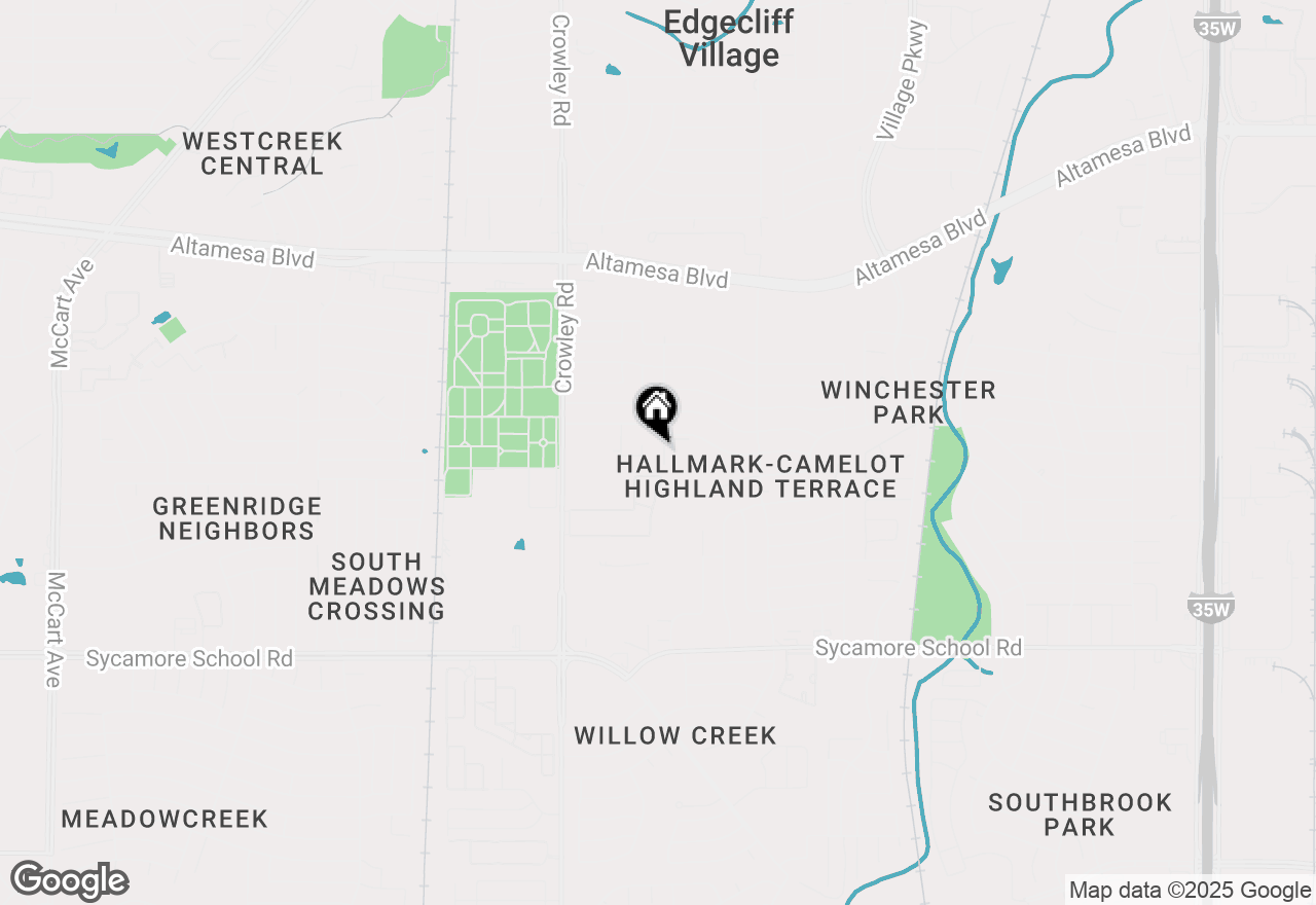 Map of 7208 Baird Drive, Fort Worth, TX 76134
