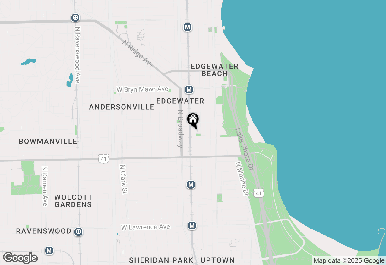 Map of 5326 N Winthrop Avenue #205, Chicago, IL 60640