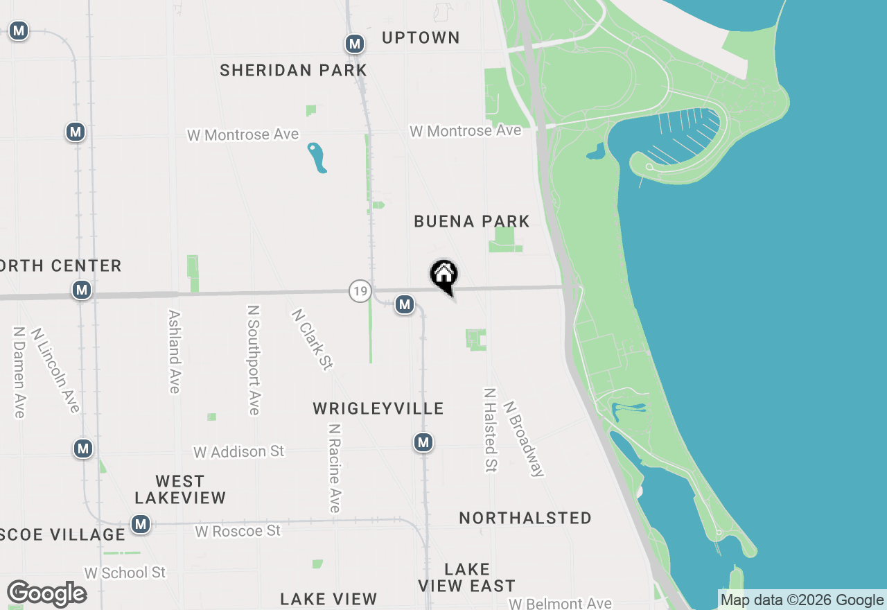 Map of 904 W Dakin Street #401, Chicago, IL 60613