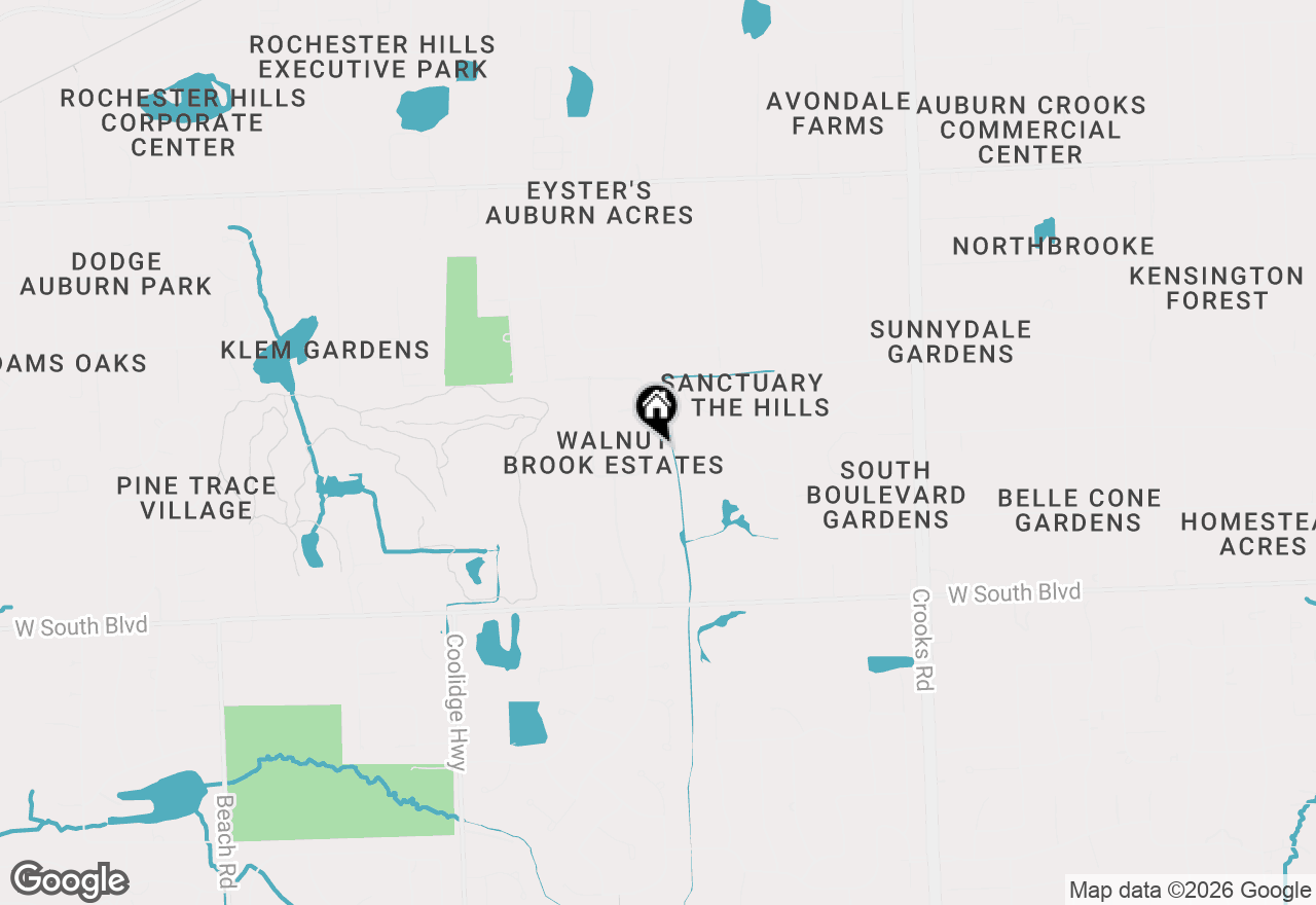 Map of 3653 Cedar Brook Drive, Rochester Hills, MI 48309