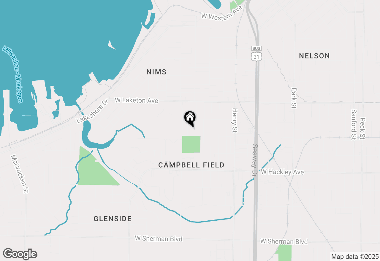 Map of 1978 Nevada Street, Muskegon, MI 49441