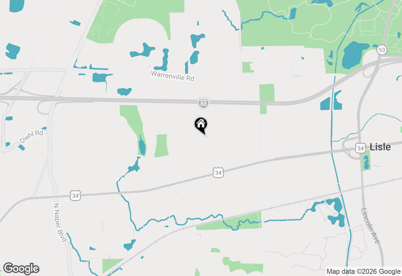 Map of 4525 Blackhawk Lane #202, Lisle, IL 60532