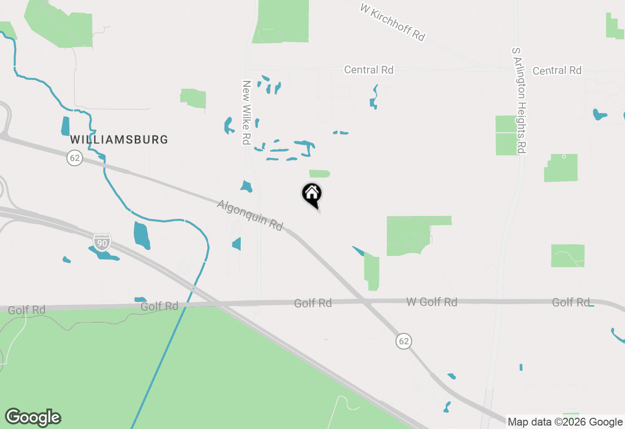 Map of 1502 S Harvard Avenue, Arlington Heights, IL 60005