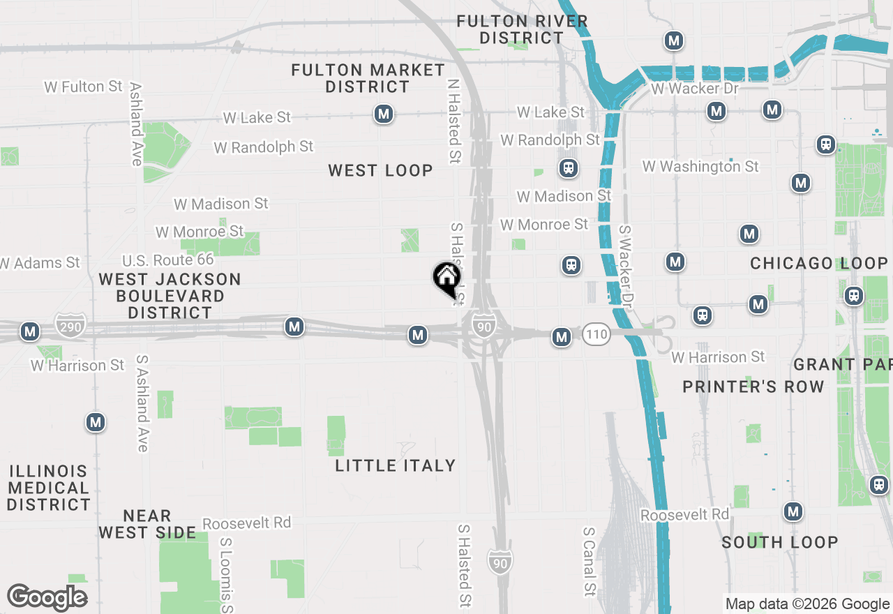 Map of 812 W Van Buren Street #2F, Chicago, IL 60607