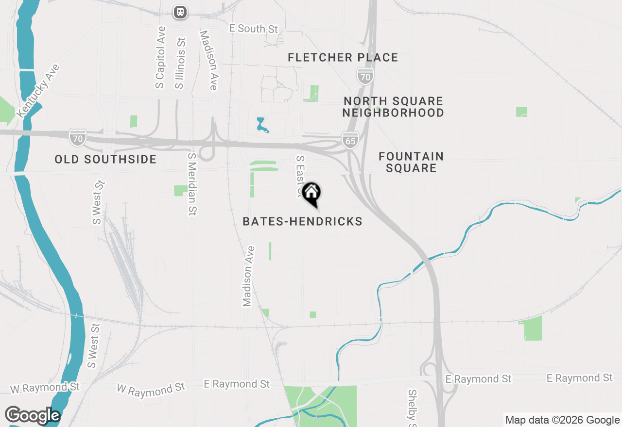 Map of 523 Parkway Avenue, Indianapolis, IN 46203