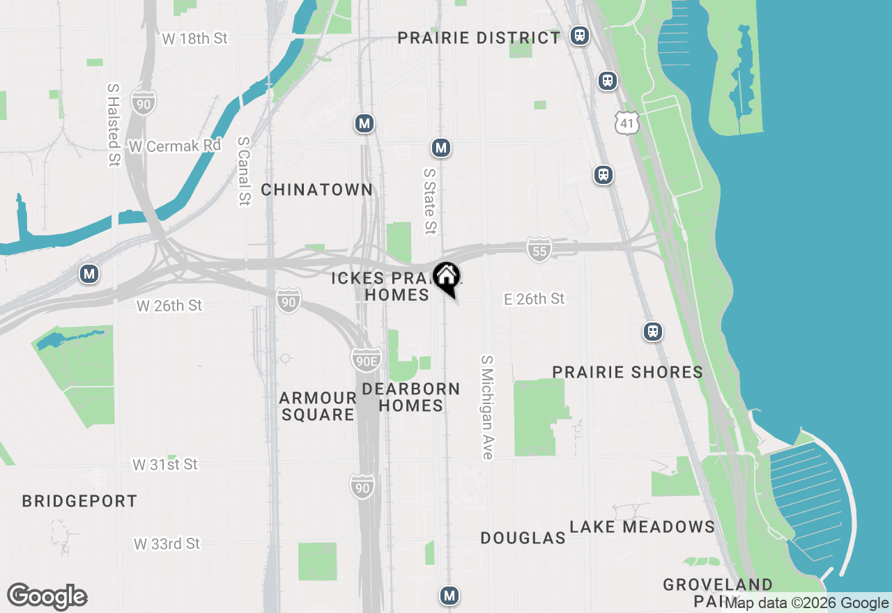 Map of 19 E 26th Street #4, Chicago, IL 60616