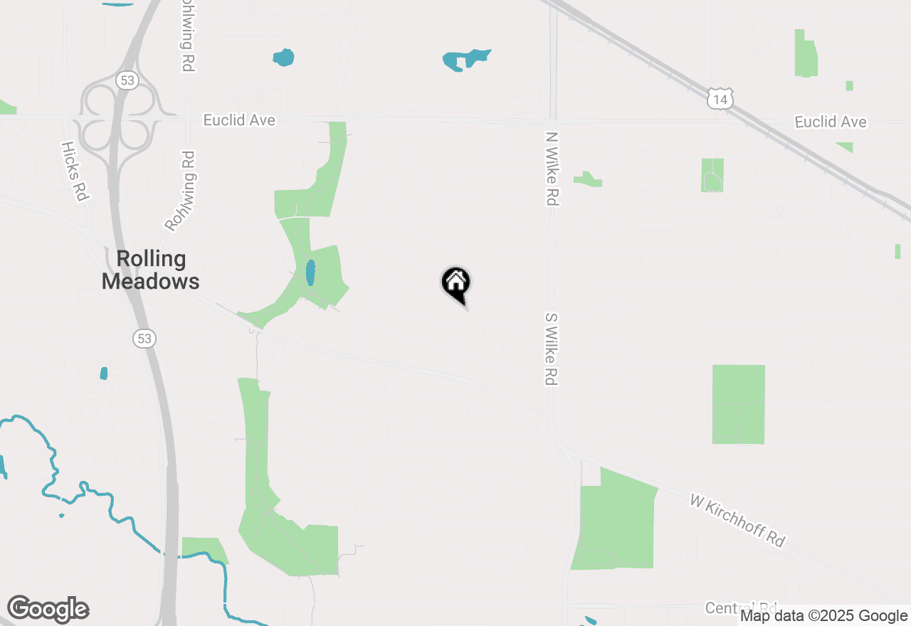 Map of 2805 Oriole Lane, Rolling Meadows, IL 60008