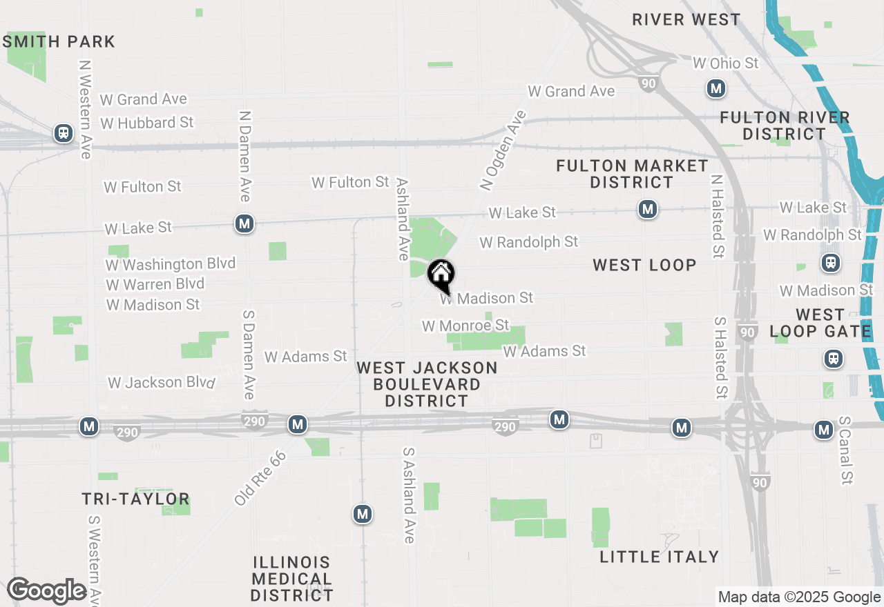 Map of (Address confidential), Chicago, Illinois 60607