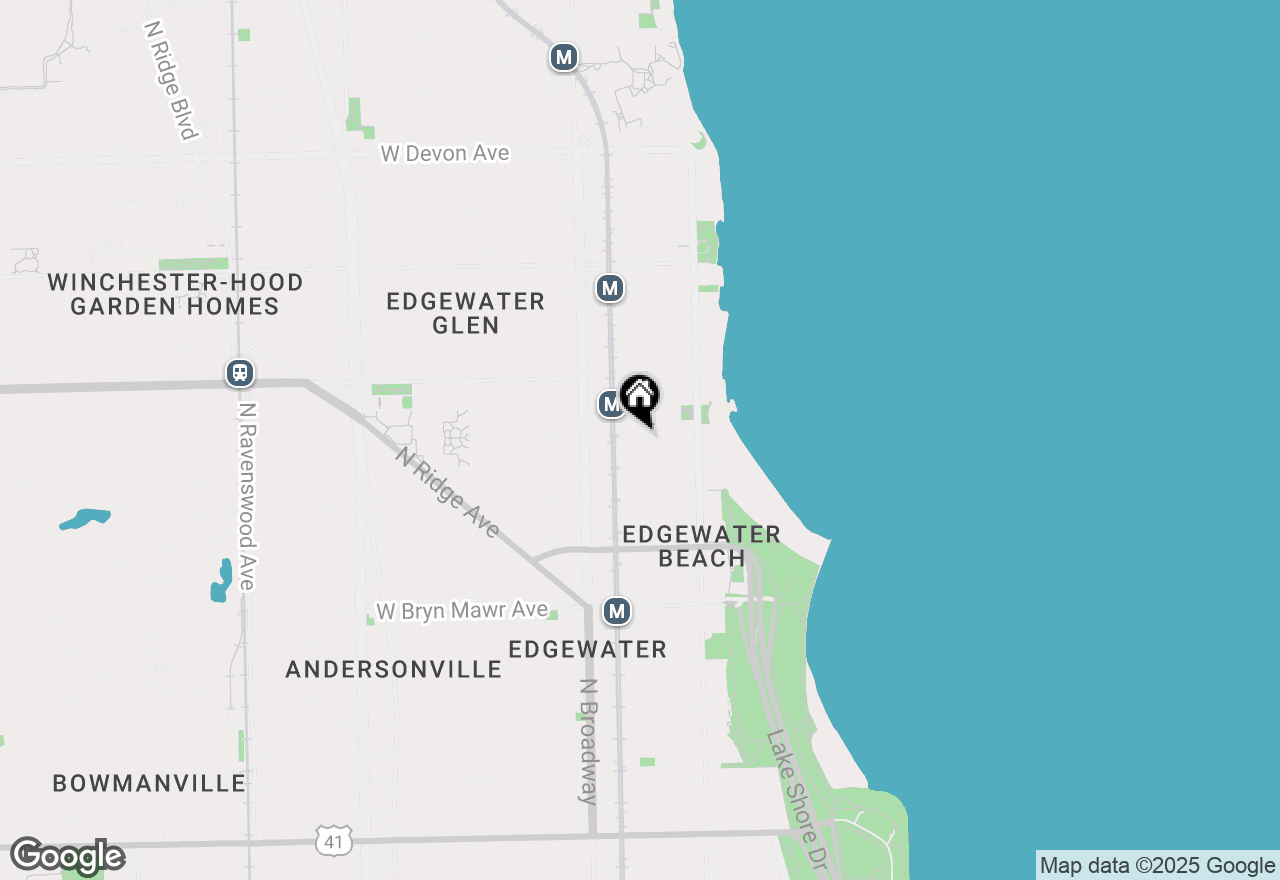 Map of 5859 N Winthrop Avenue #1, Chicago, IL 60660