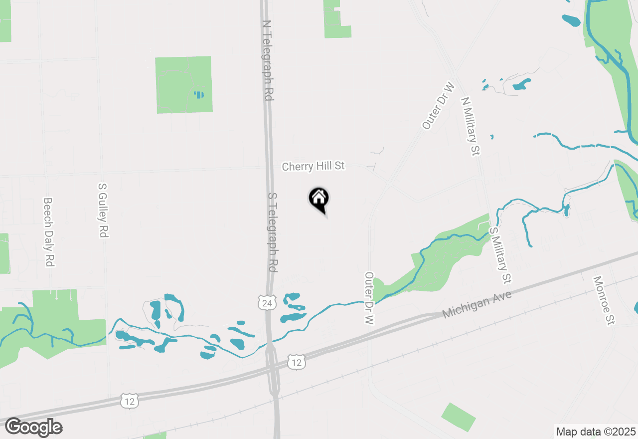 Map of 23644 Rowe Street, Dearborn, MI 48124