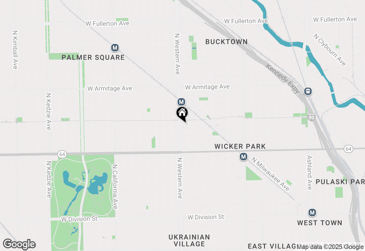 Map of 1741 N Western Avenue #24, Chicago, IL 60647