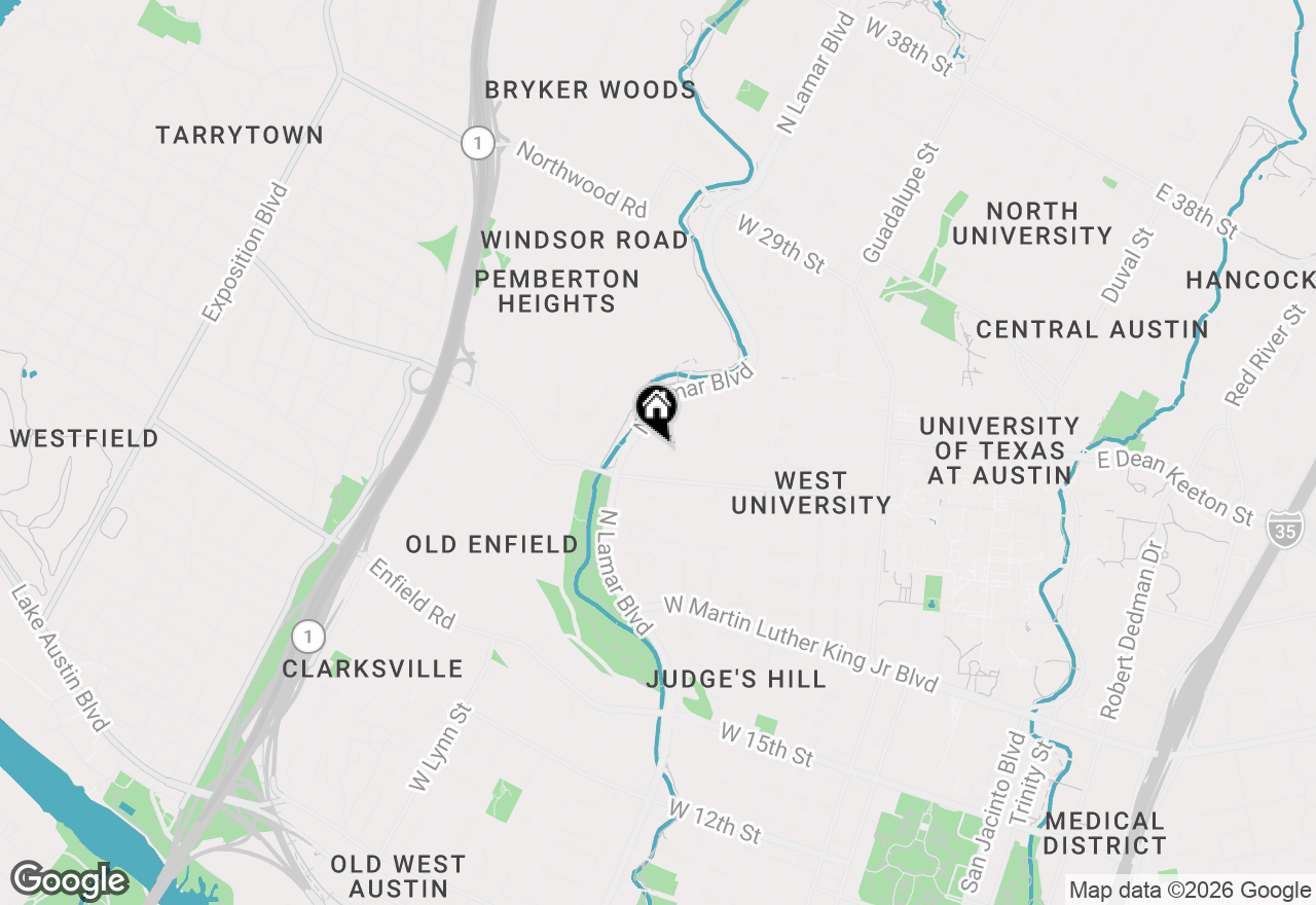 Map of 2414 Longview St #306, Austin, TX 78705