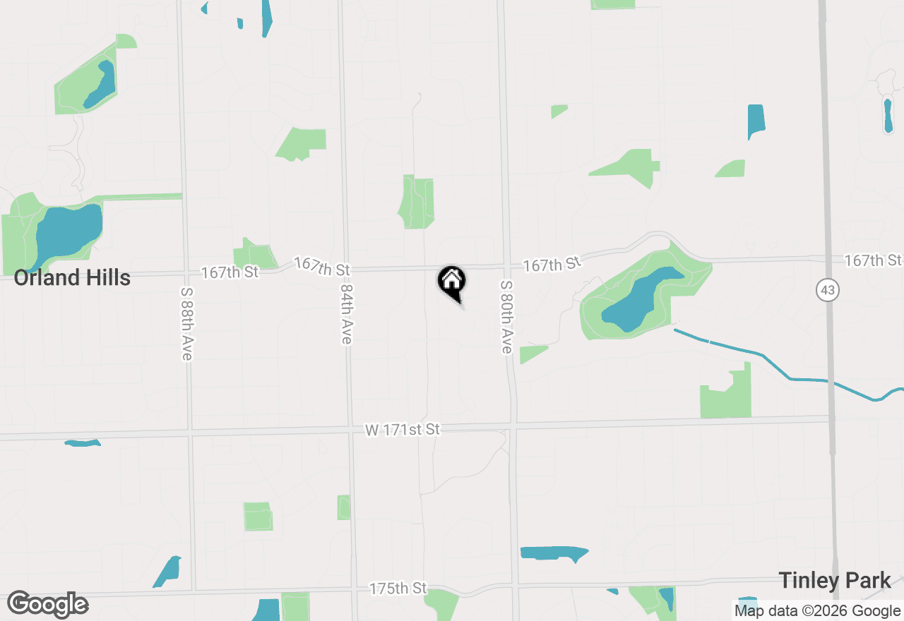 Map of 8154 168th Place #3E, Tinley Park, IL 60477