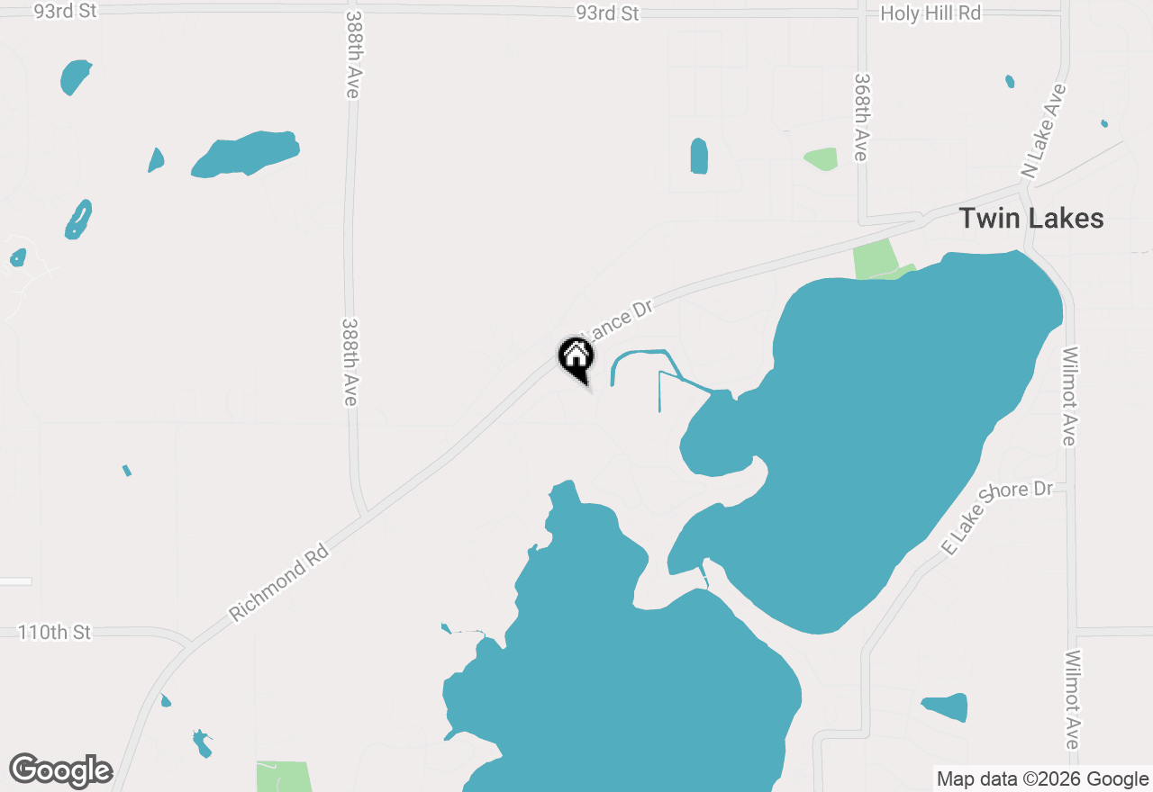 Map of 1023 Highland St, Twin Lakes, WI 53181