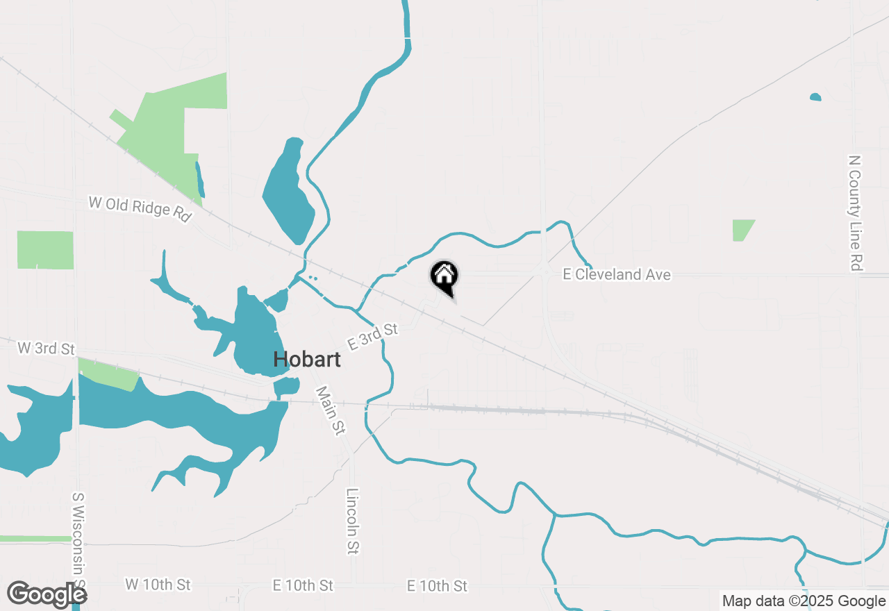 Map of 1008 Lillian Street, Hobart, IN 46342