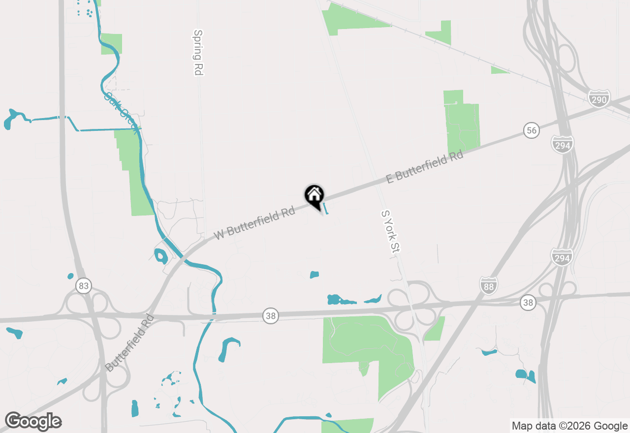 Map of 100 W Butterfield Road #402N, Elmhurst, IL 60126