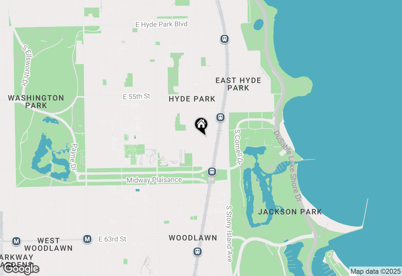 Map of 5728 S Blackstone Avenue #204, Chicago, IL 60637