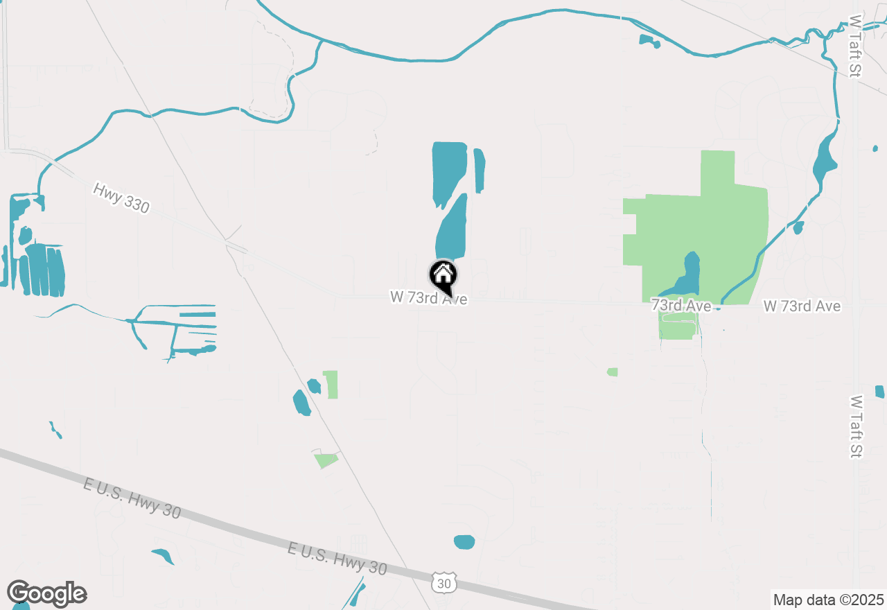 Map of 4448 W 73rd Court, Merrillville, IN 46410