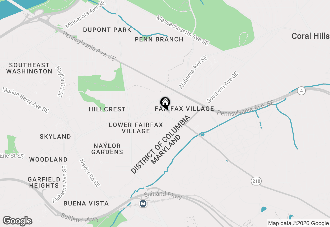 Map of 3704 Suitland Road Se, Washington, DC 20020