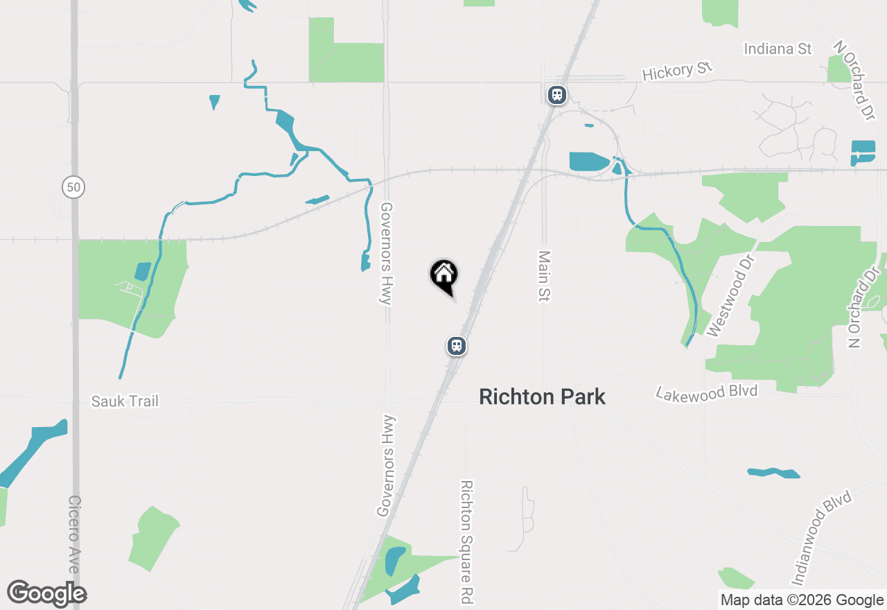 Map of 2093 Euclid Court, Richton Park, IL 60471