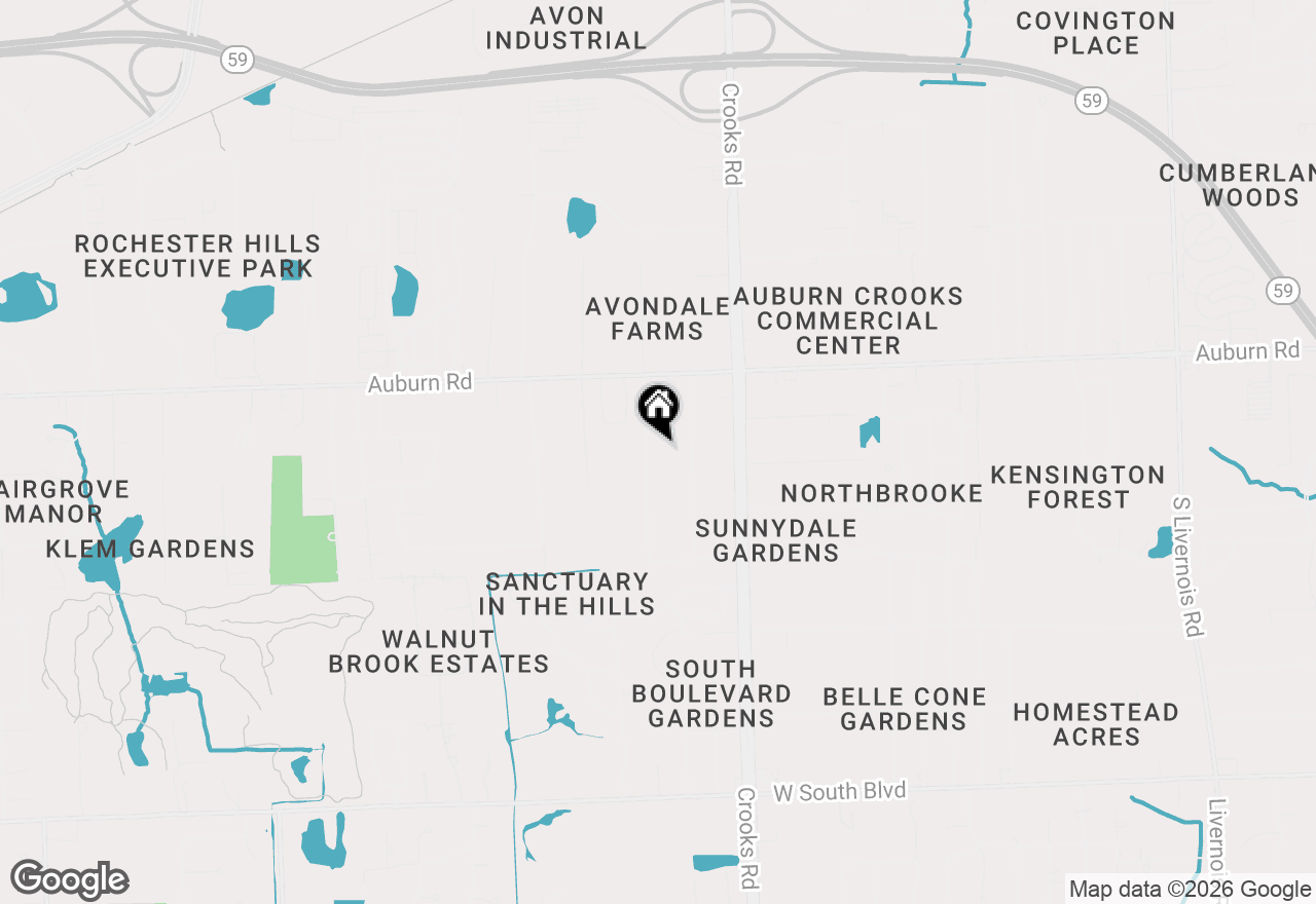 Map of 3161 Grant Road, Rochester Hills, MI 48309