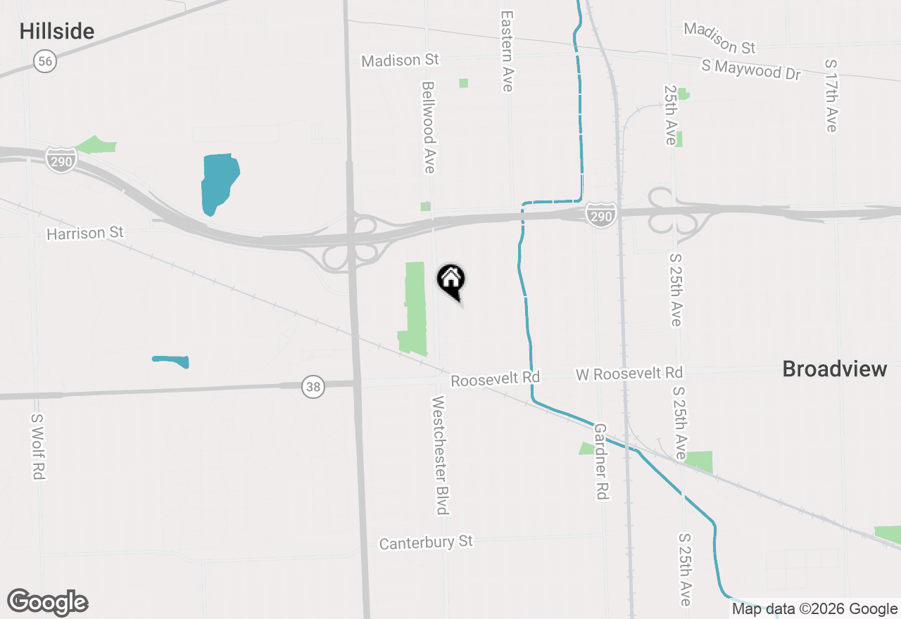 Map of 912 Hull Avenue, Westchester, IL 60154