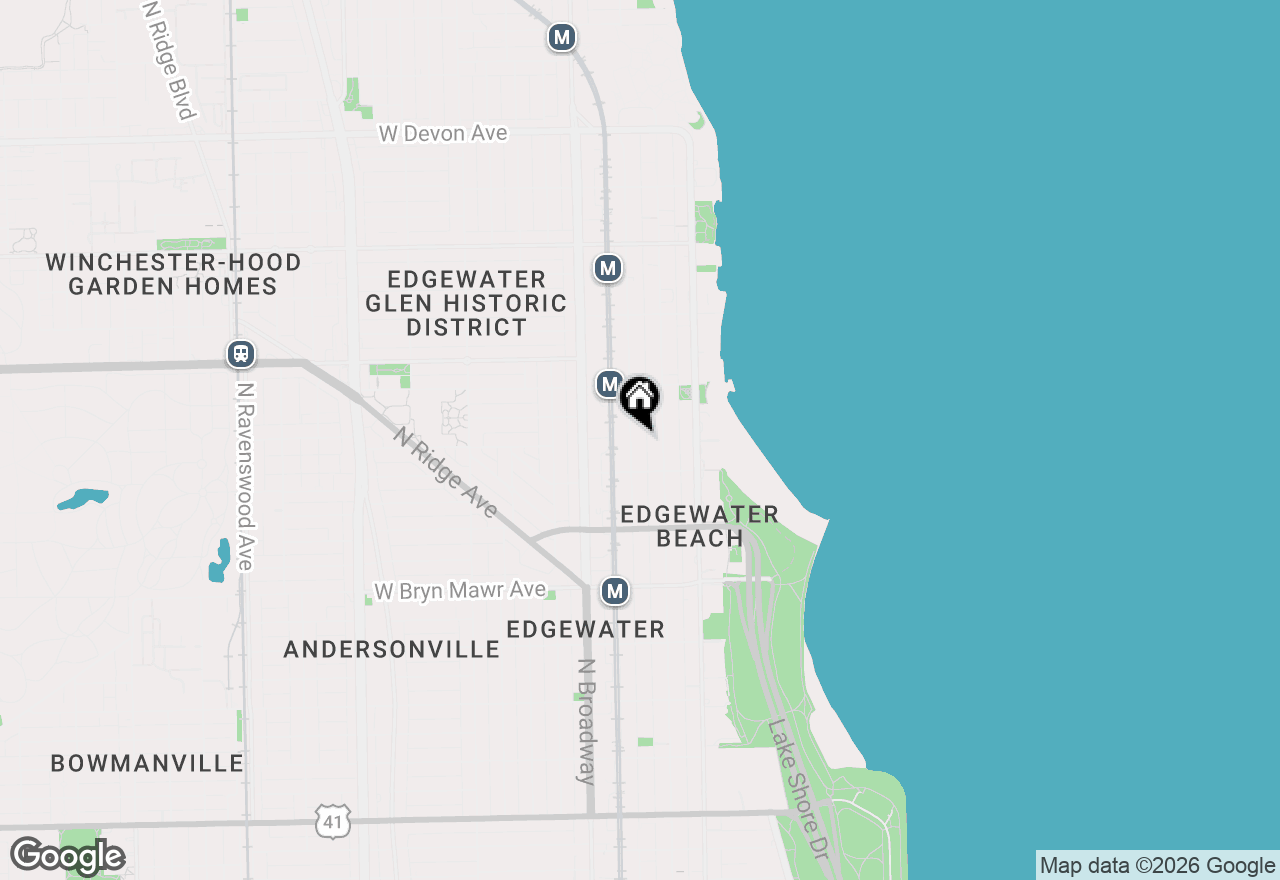 Map of 5835 N Winthrop Avenue, Chicago, IL 60660