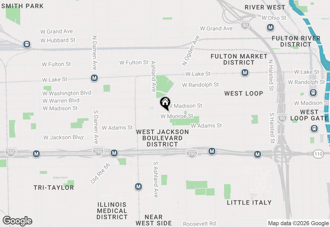Map of 1500 W Monroe Street #410, Chicago, IL 60607