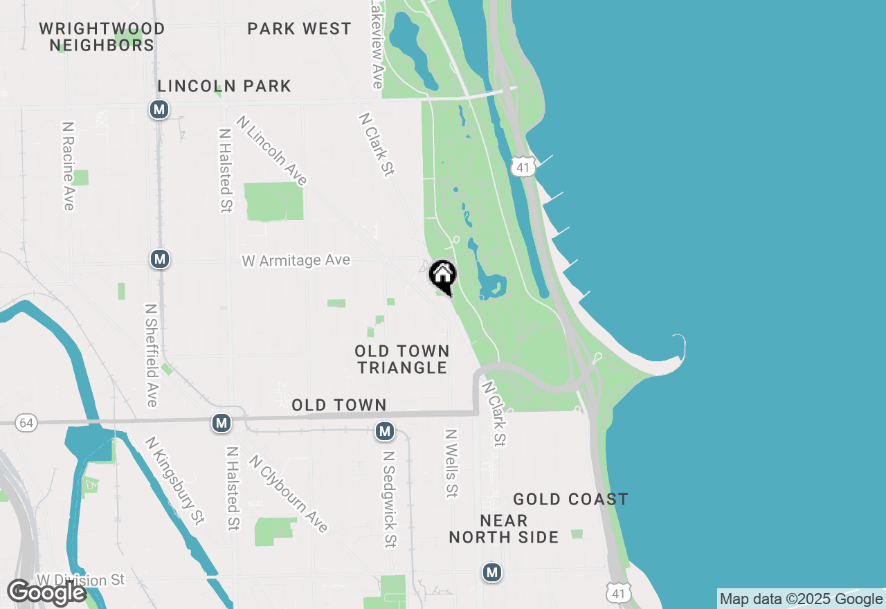 Map of 1850 N Clark Street #2706, Chicago, IL 60614