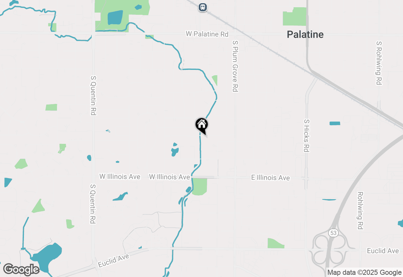 Map of 125 W Pleasant Hill Boulevard, Palatine, IL 60067